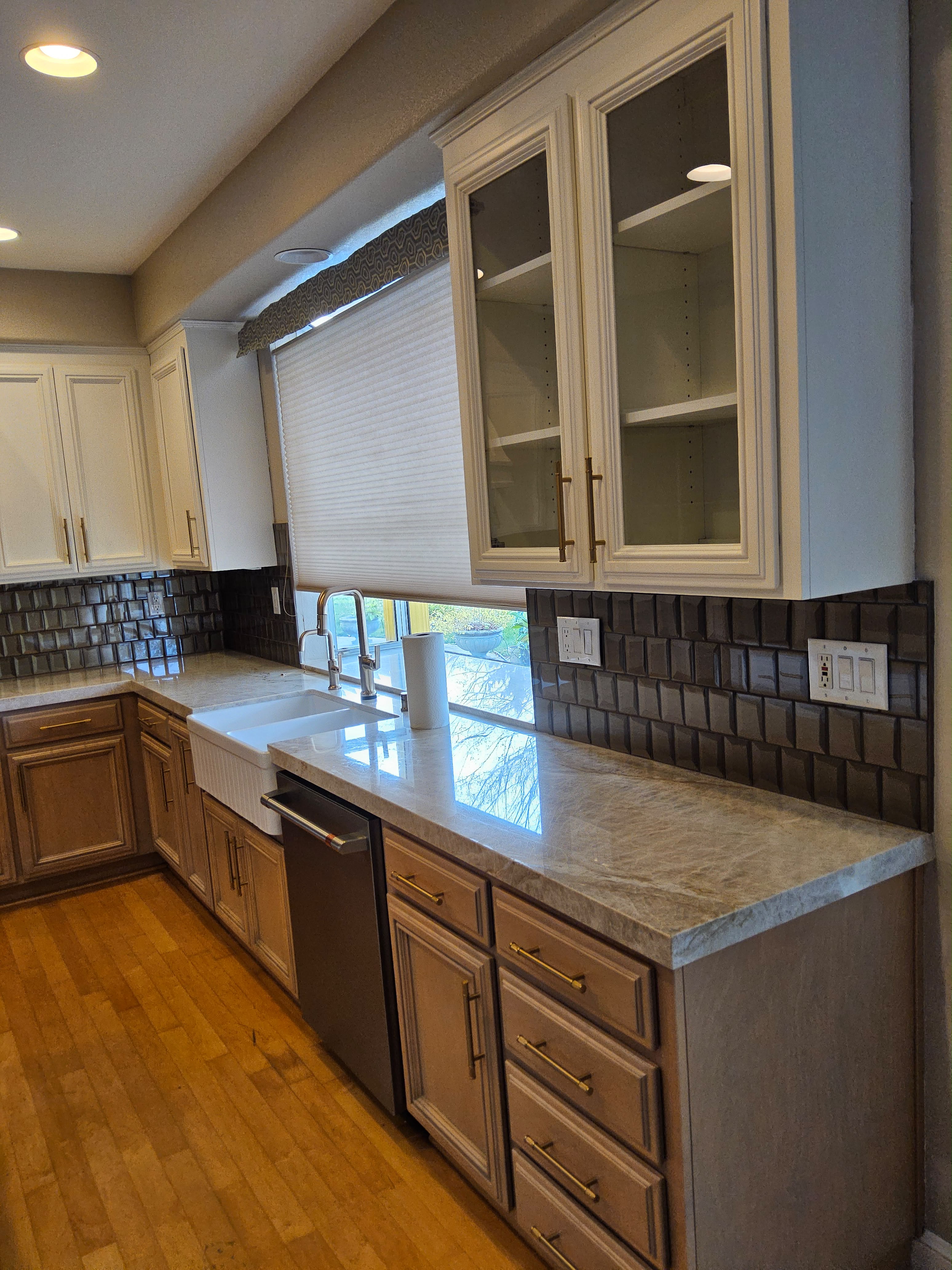 Two-Tone Kitchen Refresh - after refinishing